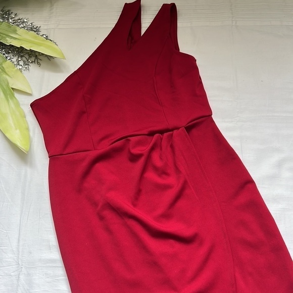 ⭐️one Shoulder Cutout Bodycon Sleeveless Cocktail Party Dress⭐️ - Picture 6 of 10